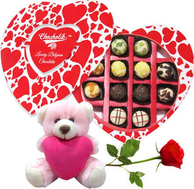 

Chocholik Artificial Flower Gift Set