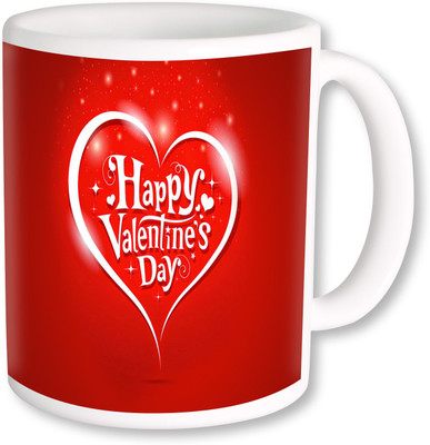 

PhotogiftsIndia Happy Valentine Day With Heart 01 Ceramic Mug(325 ml), Multicolor