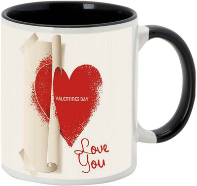 

AllUPrints Special Gift For Boyfriend On Valentines Day Black Ceramic Mug(325 ml)