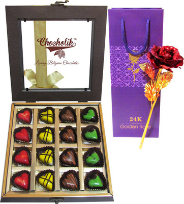 

Chocholik Artificial Flower Gift Set