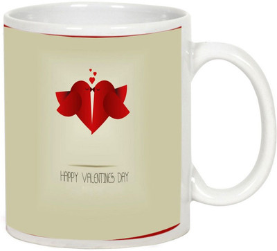 

AllUPrints Valentines Day Present For Girlfriend White Ceramic Mug(325 ml)