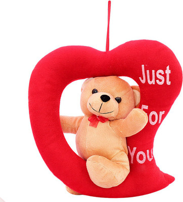 

DealBindaas Loving Heart Bear Valentine Stuff Teddy - 250 mm(Brown)