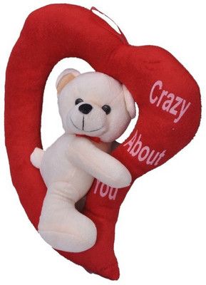 

DealBindaas Loving Heart Bear Valentine Stuff Teddy - 250 mm(Multicolor)