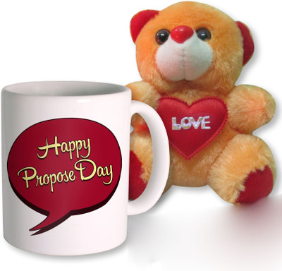 

PhotogiftsIndia Mug, Soft Toy Gift Set