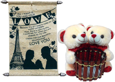 

Saugat Traders Greeting Card, Soft Toy Gift Set