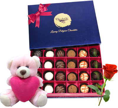 

Chocholik Artificial Flower Gift Set