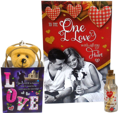 

Saugat Traders Greeting Card, Soft Toy Gift Set