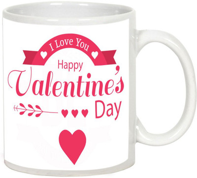 

AllUPrints Always Be My Valentine White Ceramic Mug(325 ml)