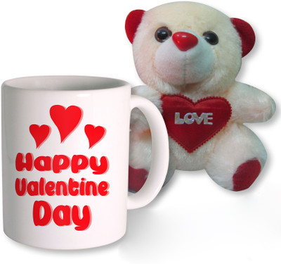 

PhotogiftsIndia Mug, Soft Toy Gift Set