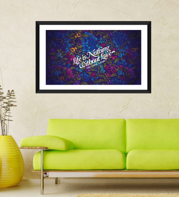 

Tallenge - Valentine's Day Gift - Love Quote - Framed Art Print On Photographic Paper(24 inch X 18 inch, Framed)