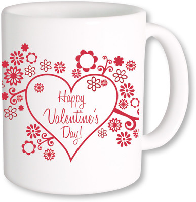 

PhotogiftsIndia Happy Valentine Day With Heart 03 Ceramic Mug(325 ml), Multicolor