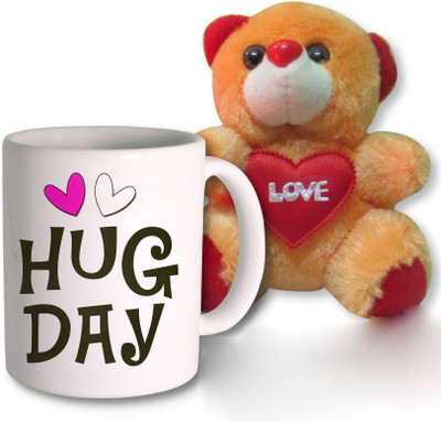 

PhotogiftsIndia Mug, Soft Toy Gift Set