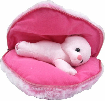 

Saugat Traders Big Heart Teddy - 9.84 Inch(Pink)