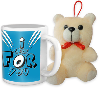 

Tied Ribbons Mug, Soft Toy Gift Set