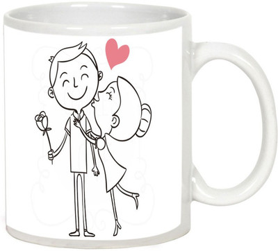 

AllUPrints Grow Old With Me White Ceramic Mug(325 ml)