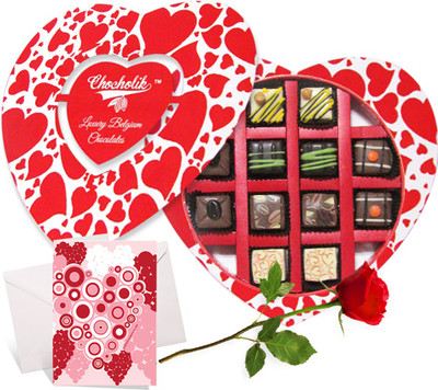 

Chocholik Greeting Card Gift Set