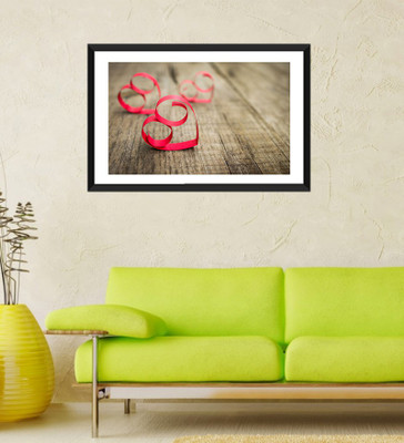 

Tallenge - Valentine's Day Gift - Red Heart Love - Framed Art Print On Photographic Paper(24 inch X 18 inch, Framed)