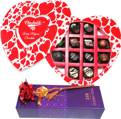 Chocholik Artificial Flower Gift Set