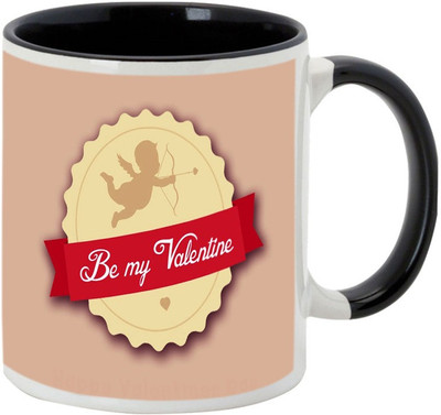 

AllUPrints Amazing Gift For Girlfriend On Valentines Day Black Ceramic Mug(325 ml)