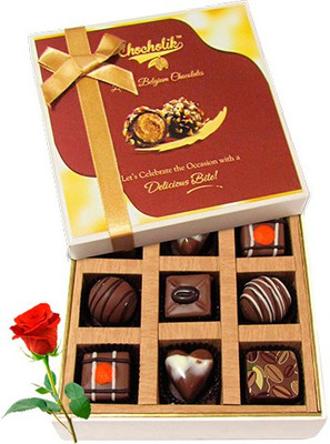 

Chocholik Artificial Flower Gift Set