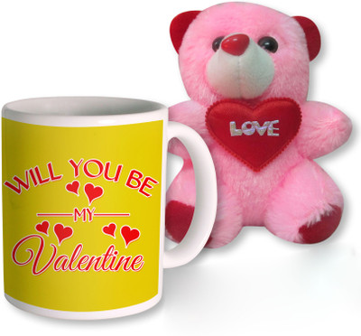 

PhotogiftsIndia Mug, Soft Toy Gift Set