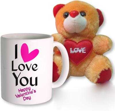 

PhotogiftsIndia Mug, Soft Toy Gift Set