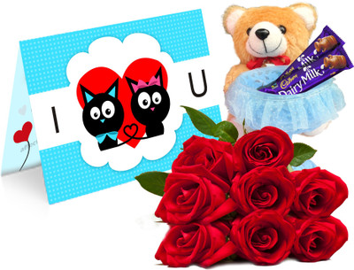 

Tied Ribbons Artificial Flower Gift Set