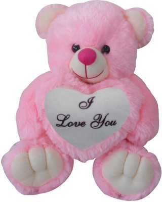 Saugat Traders I Love You Teddy Bear  - 40 cm(Pink, White)