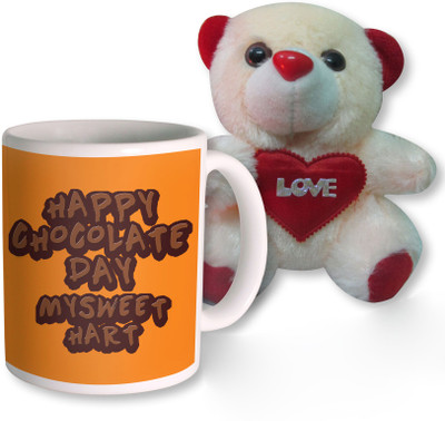 

PhotogiftsIndia Mug, Soft Toy Gift Set