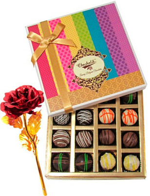 

Chocholik Artificial Flower Gift Set