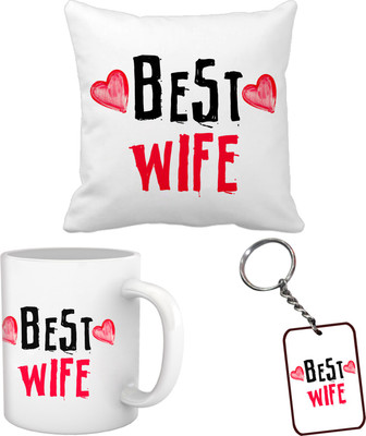 

Tied Ribbons Mug, Cushion Gift Set