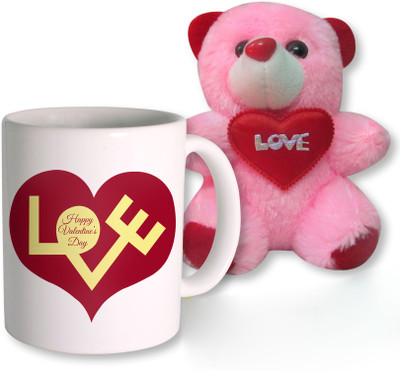 

PhotogiftsIndia Mug, Soft Toy Gift Set