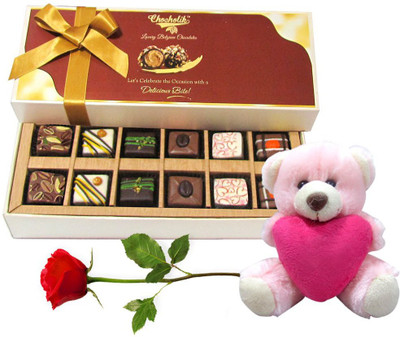 

Chocholik Artificial Flower Gift Set