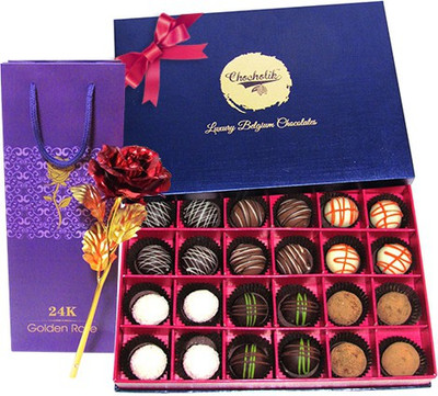 

Chocholik Artificial Flower Gift Set