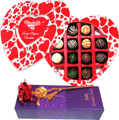 

Chocholik Artificial Flower Gift Set