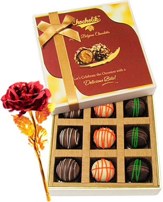 

Chocholik Artificial Flower Gift Set