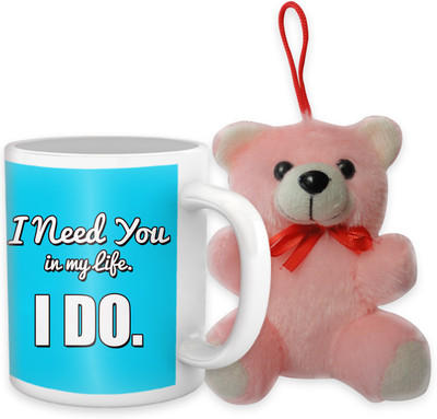 

Tied Ribbons Mug, Soft Toy Gift Set