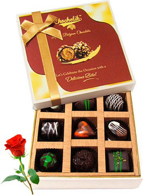 

Chocholik Artificial Flower Gift Set