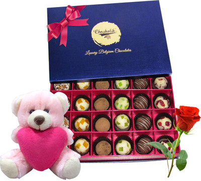 

Chocholik Artificial Flower Gift Set