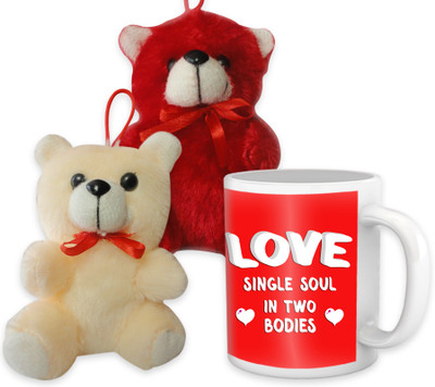 

Tied Ribbons Mug, Soft Toy Gift Set