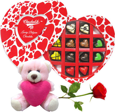 Chocholik Artificial Flower Gift Set