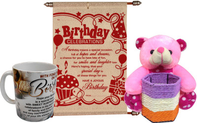 

Saugat Traders Soft Toy, Mug Gift Set