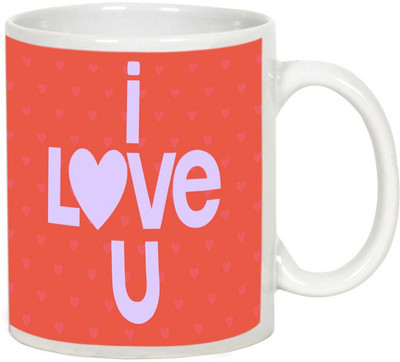 

AllUPrints Lost In Your Love White Ceramic Mug(325 ml)