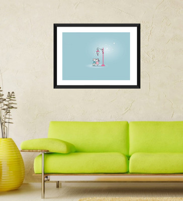 

Tallenge - Valentine's Day Gift - Kiss Me - Framed Art Print On Photographic Paper(12 inch X 8 inch, Framed)