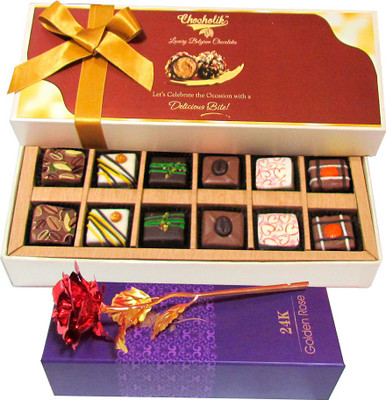 

Chocholik Artificial Flower Gift Set