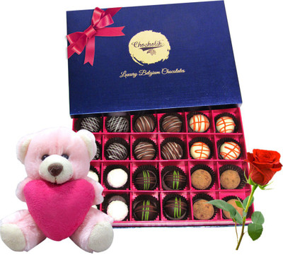 

Chocholik Artificial Flower Gift Set