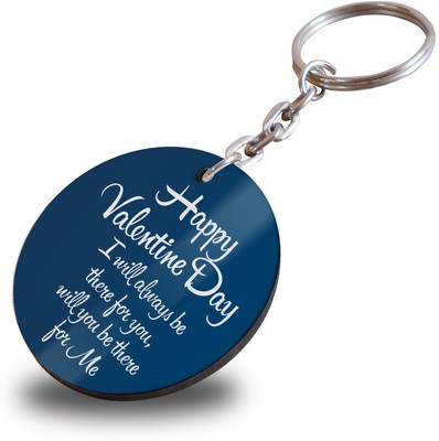 SKY TRENDS I Will Always be There For You Special Gifst For Valentine Wooden Circle Keychain Showpiece Gift Set available at flipkart for Rs.199