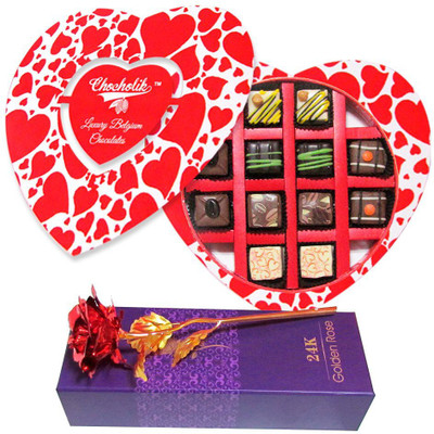 

Chocholik Artificial Flower Gift Set