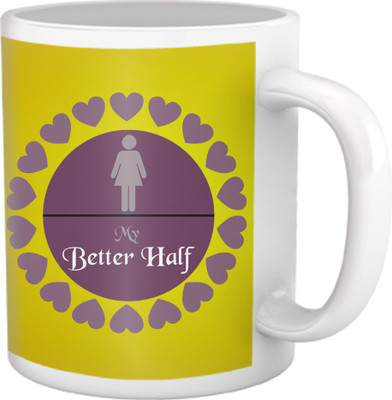 28% OFF on TIED RIBBONS My Better Half Coffee Ceramic Coffee Mug(350 ml) 28% OFF on TIED RIBBONS My Better Half Coffee Ceramic Coffee Mug(350 ml)