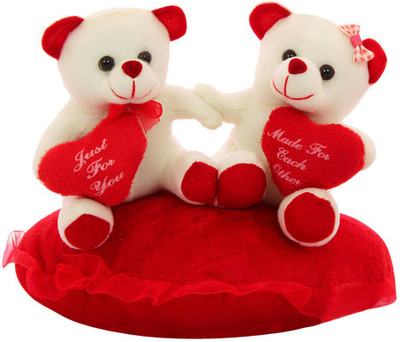 

DealBindaas Heart In Hand Couple Valentine Stuff Teddy - 200 mm(White)